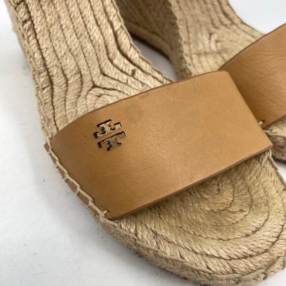 Tory Burch Tan Espadrille Wedges | Size 8 High Heel - Picture 8 of 8